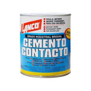 Pegamento Contacto Cemento de 1gl de secado rápido LANCO