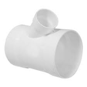 Yee de PVC de 4" x 2" sin rosca para tuberías de conducción de agua sanitaria